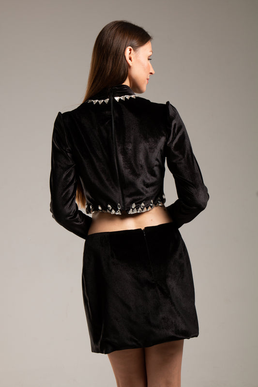 Velvet Short Skirt