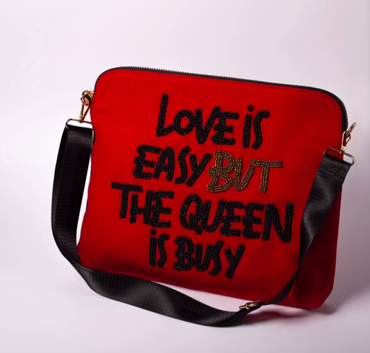 Queen’s Red Statement Bag