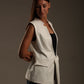 Faux Leather Long Vest