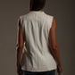 Faux Leather Long Vest