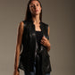 Faux Leather Long Vest