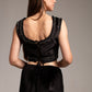 velvet crop corset