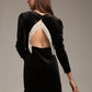 Velvet Short Backless Dress